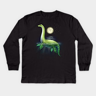 Loch Ness Monster Kids Long Sleeve T-Shirt